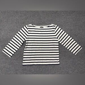J. Crew Classic Mariner Cloth Boatneck T-shirt in Stripe